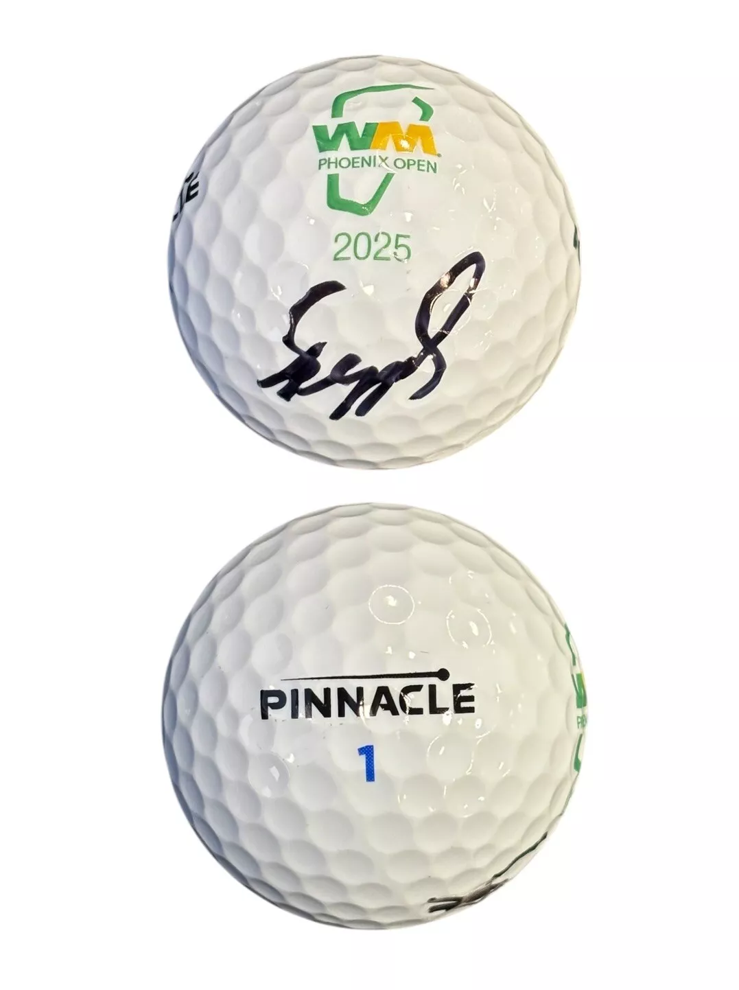 Sepp Straka Signed 2025 Waste Management Phoenix Open Golf Ball Auto WMPO PSA