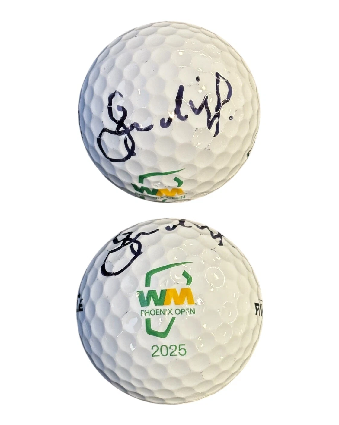 Sahith Theegala Signed 2025 Waste Management Phoenix Open Golf Ball PSA AUTO PGA
