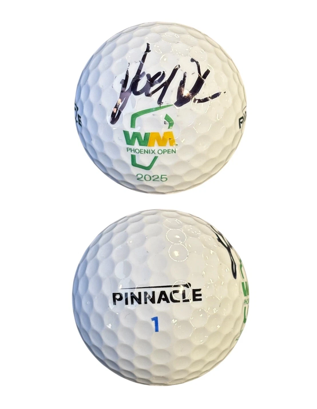 Joel Dahmen Signed 2025 Waste Management Phoenix Open Golf Ball Auto WMPO PSA