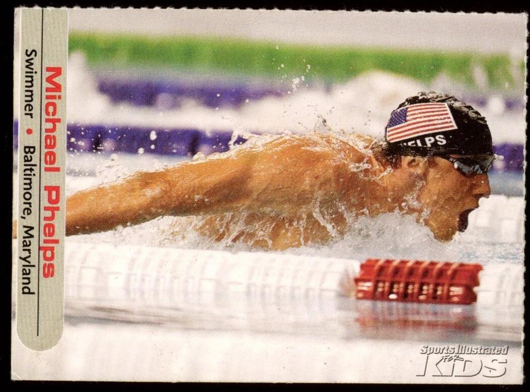 2004 Sports Illustrated SI For Kids #360 Michael Phelps Rookie Card USA Olympics