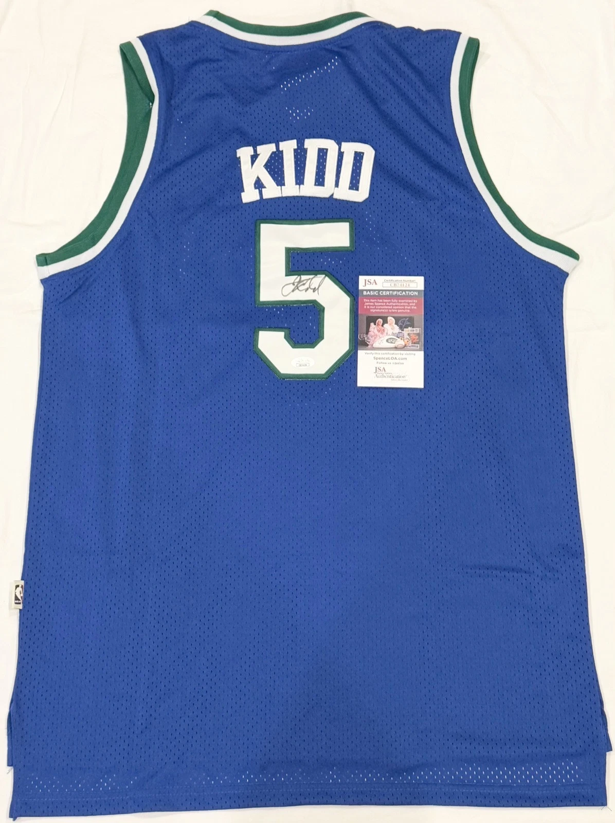 Jason Kidd Signed Autographed Dallas Mavericks Jersey JSA COA