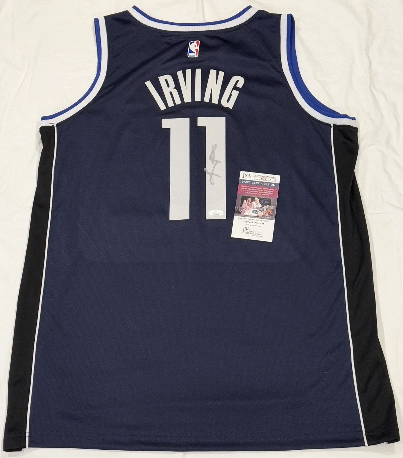 Kyrie Irving Signed Autographed Dallas Mavericks Jersey JSA COA