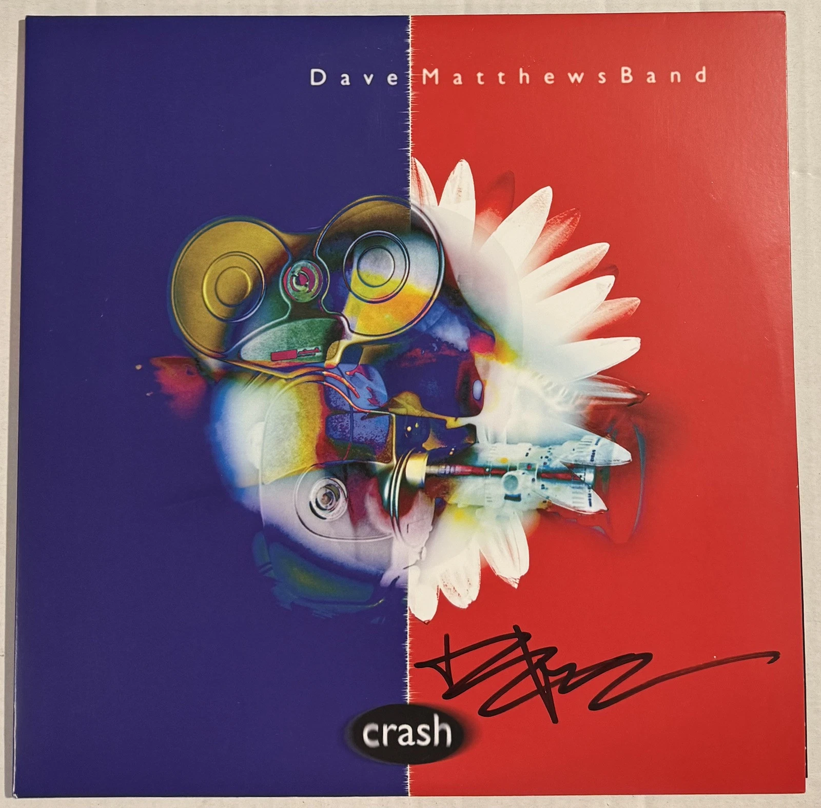 Dave Matthews Signed Autographed DMB Band Crash Vinyl BAS Beckett