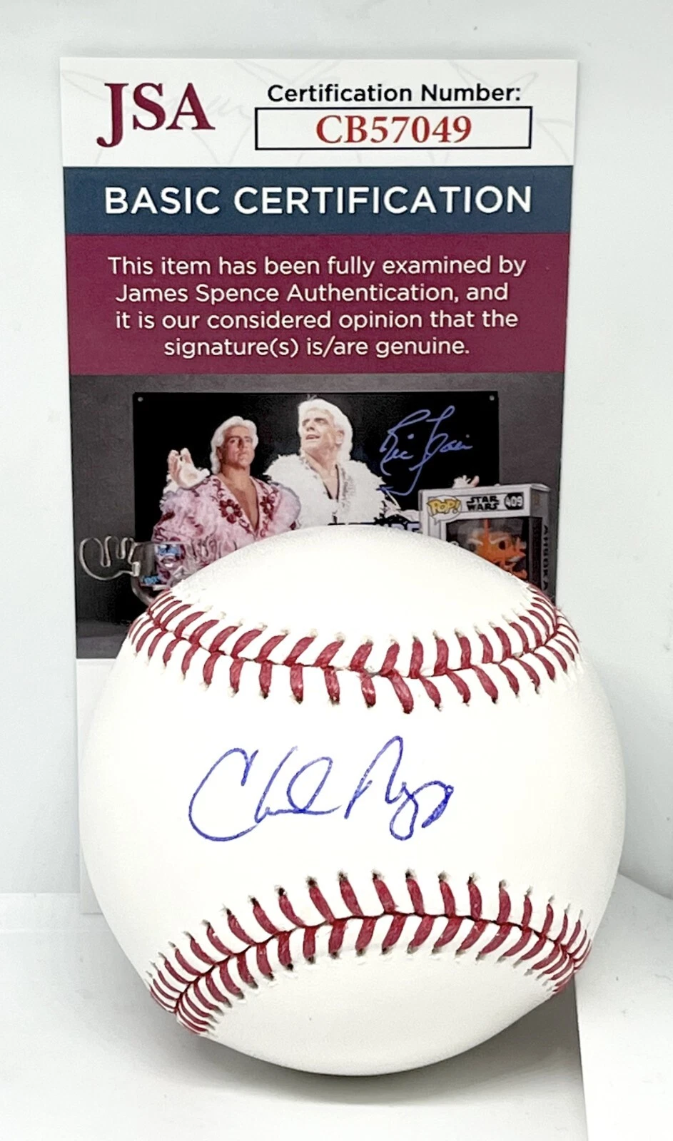 Charles Nagy Cleveland Indians signed MLB Baseball Ball autographed JSA