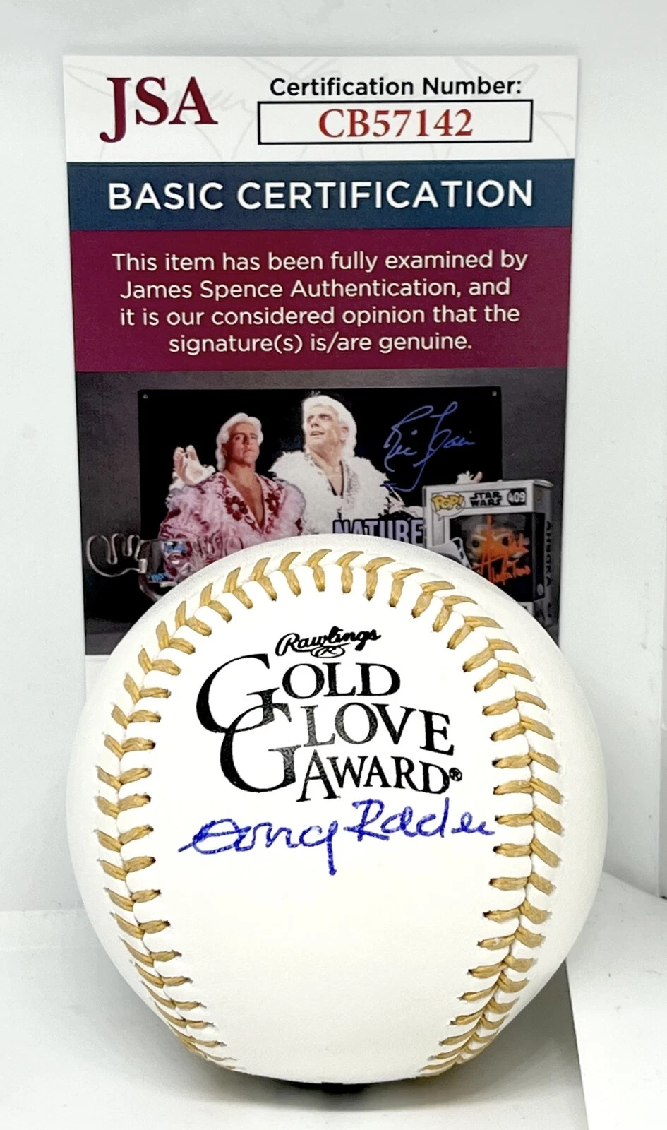 Doug Rader Houston Astros signed Gold Glove Baseball Ball autographed JSA