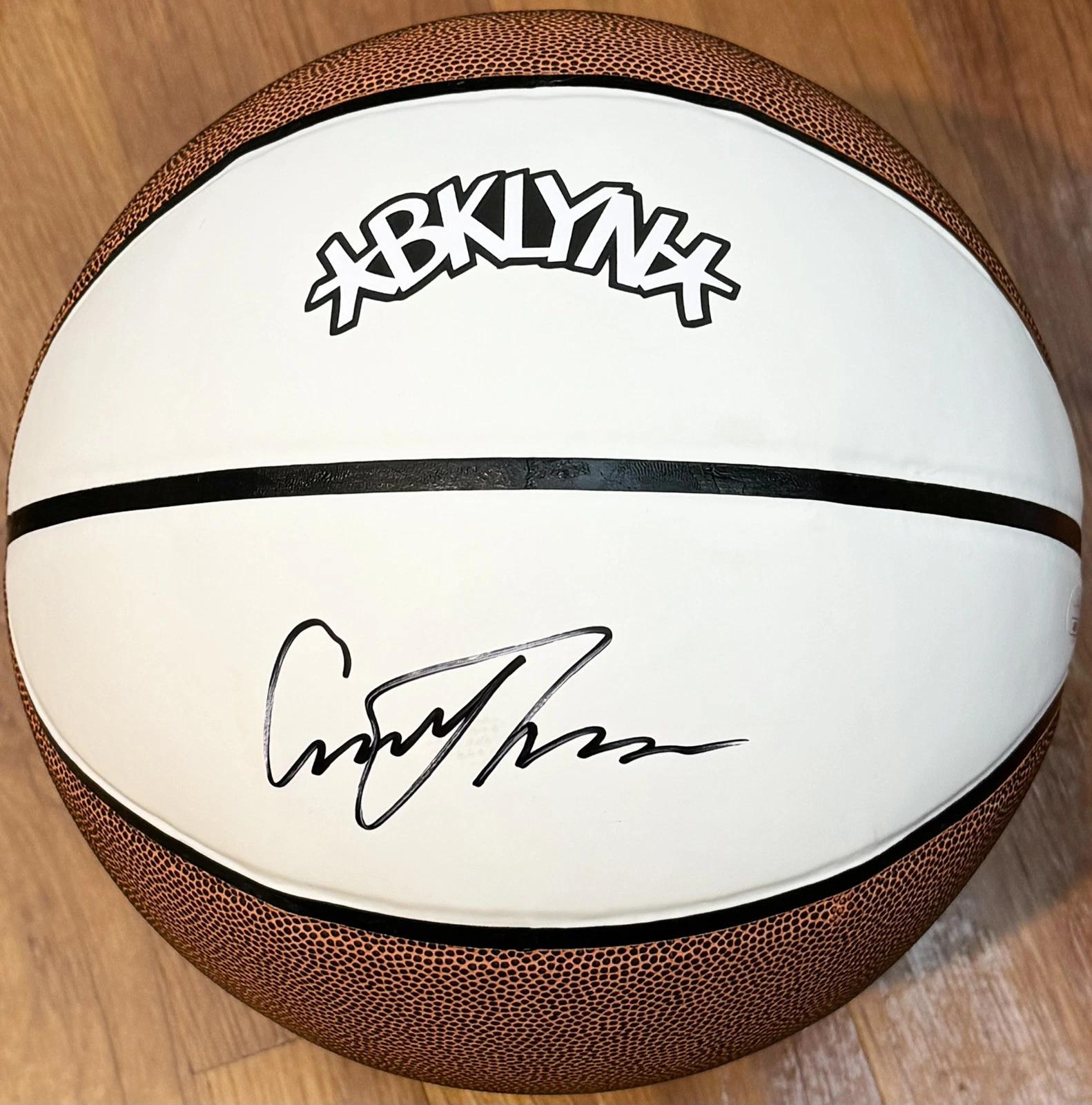 Cameron Cam Thomas Signed Autographed Brooklyn Nets Logo Basketball JSA COA