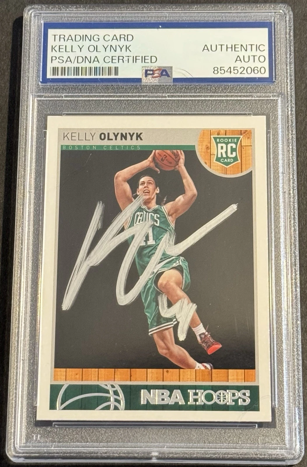 Kelly Olynyk Signed Autographed 2013-14 NBA Hoops Rookie Card PSA/DNA Slabbed