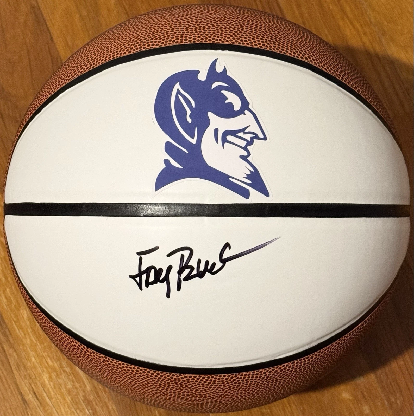 Jay Bilas Signed Autographed Duke Blue Devils Logo Basketball JSA COA