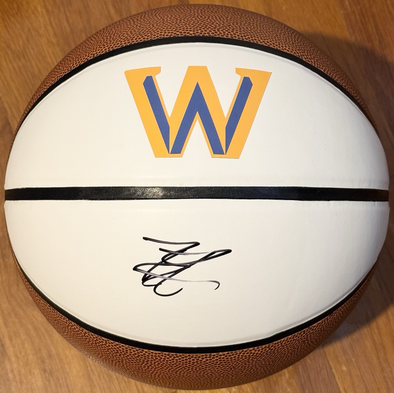 Brandin Podziemski Signed Autographed Golden State Warriors Logo Basketball JSA