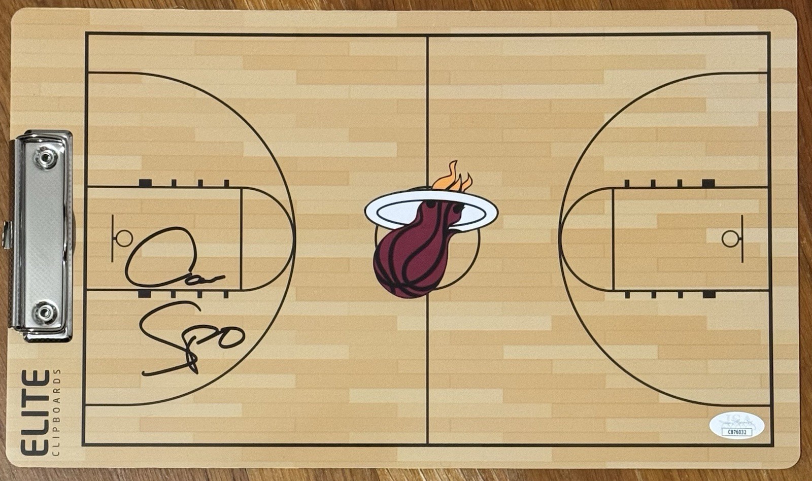 Erik Spoelstra Signed Autographed Miami Heat Coaches Clipboard JSA COA