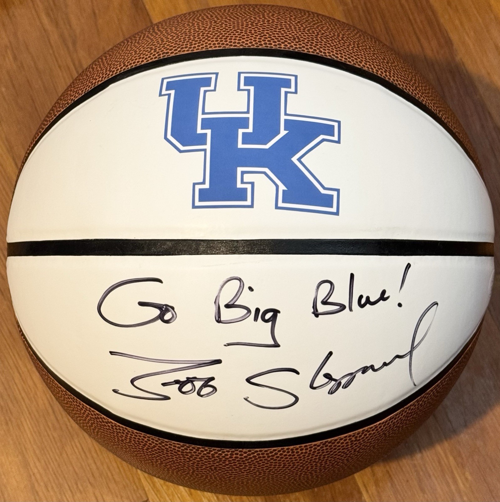 Jeff Sheppard Signed Autographed Kentucky Wildcats Logo Basketball JSA COA