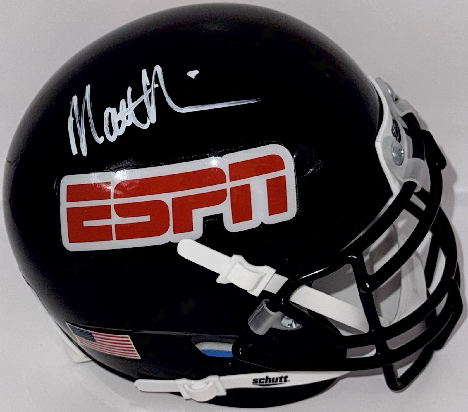 Matt Miller Signed Autographed ESPN Custom Mini Helmet NFL Reporter Beckett COA