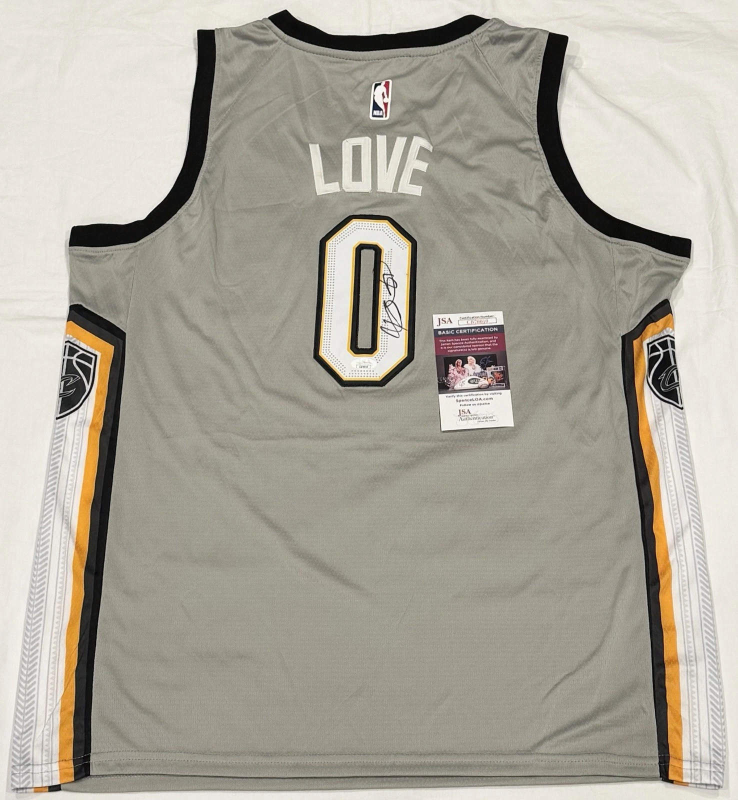 Kevin Love Signed Autographed Cleveland Cavaliers Jersey JSA COA