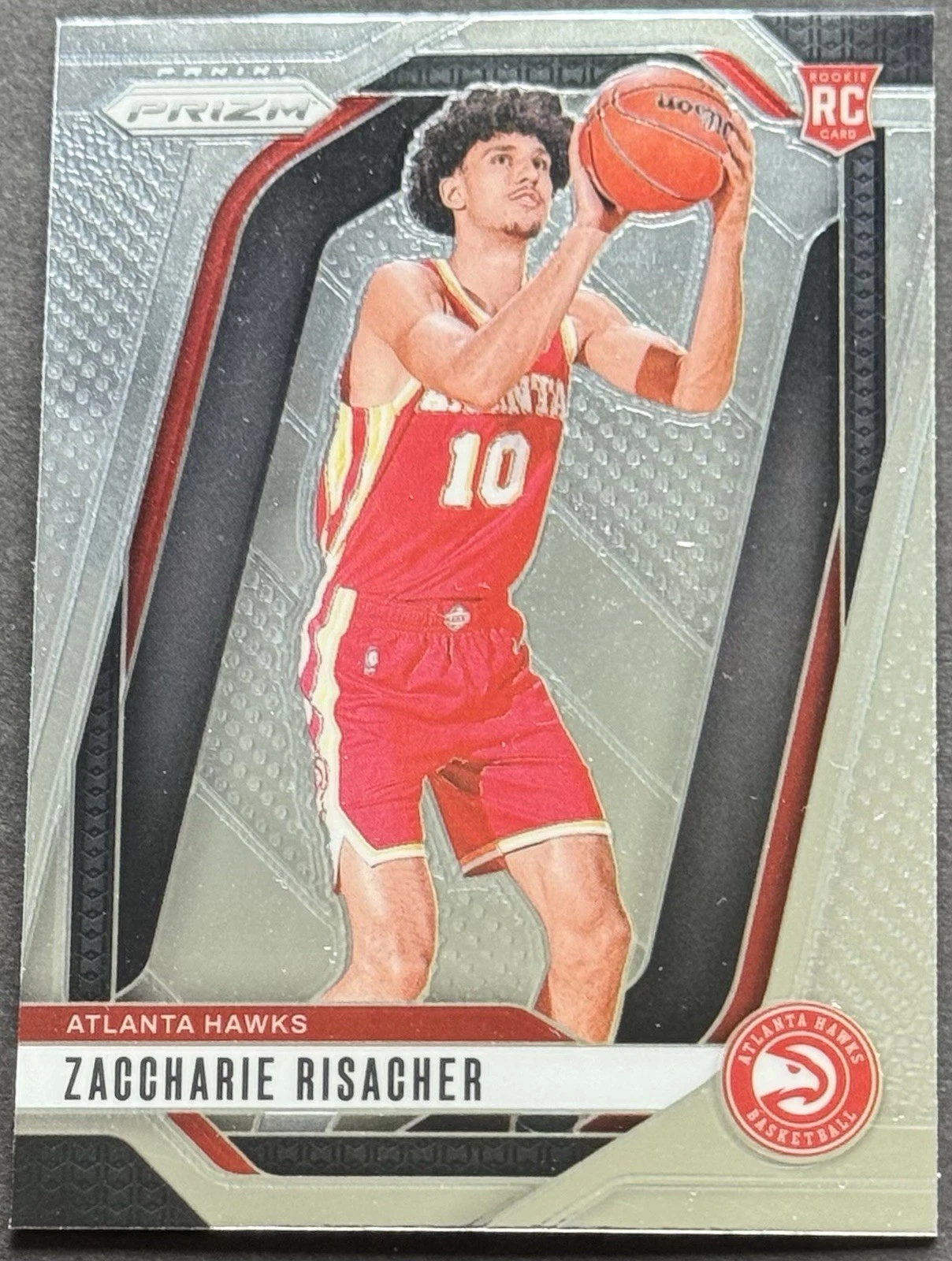 2024-25 Panini Prizm Zaccharie Risacher #265 Rookie Card RC Hawks #1 Pick