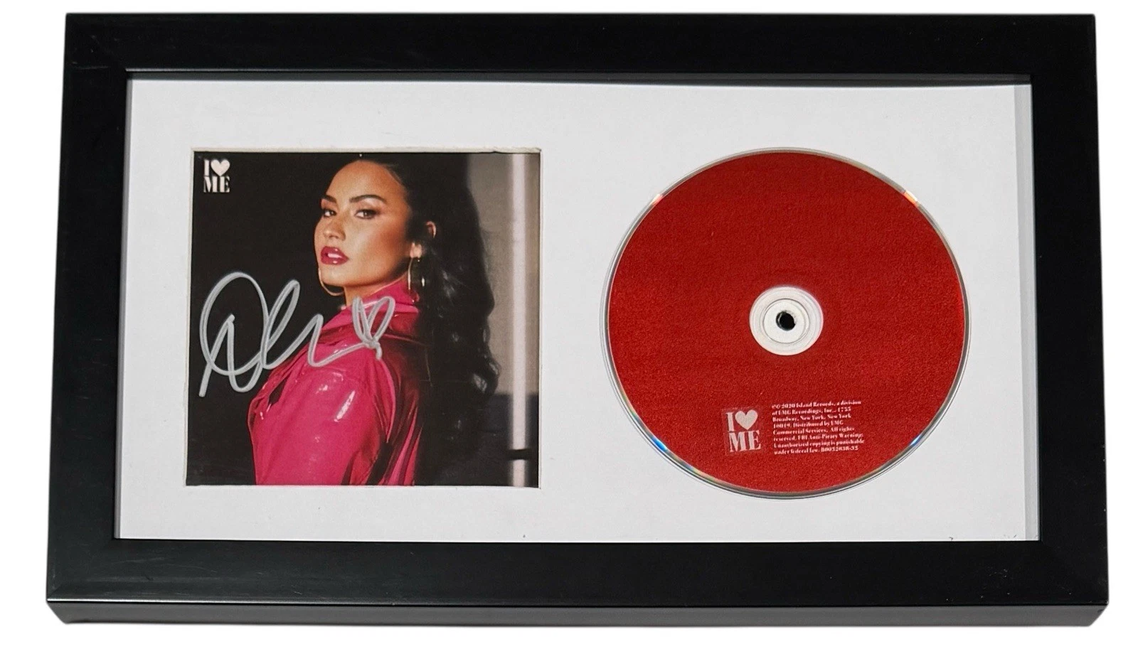 Demi Lovato Signed Autograph I Love Me CD Framed Matted Display Singer COA