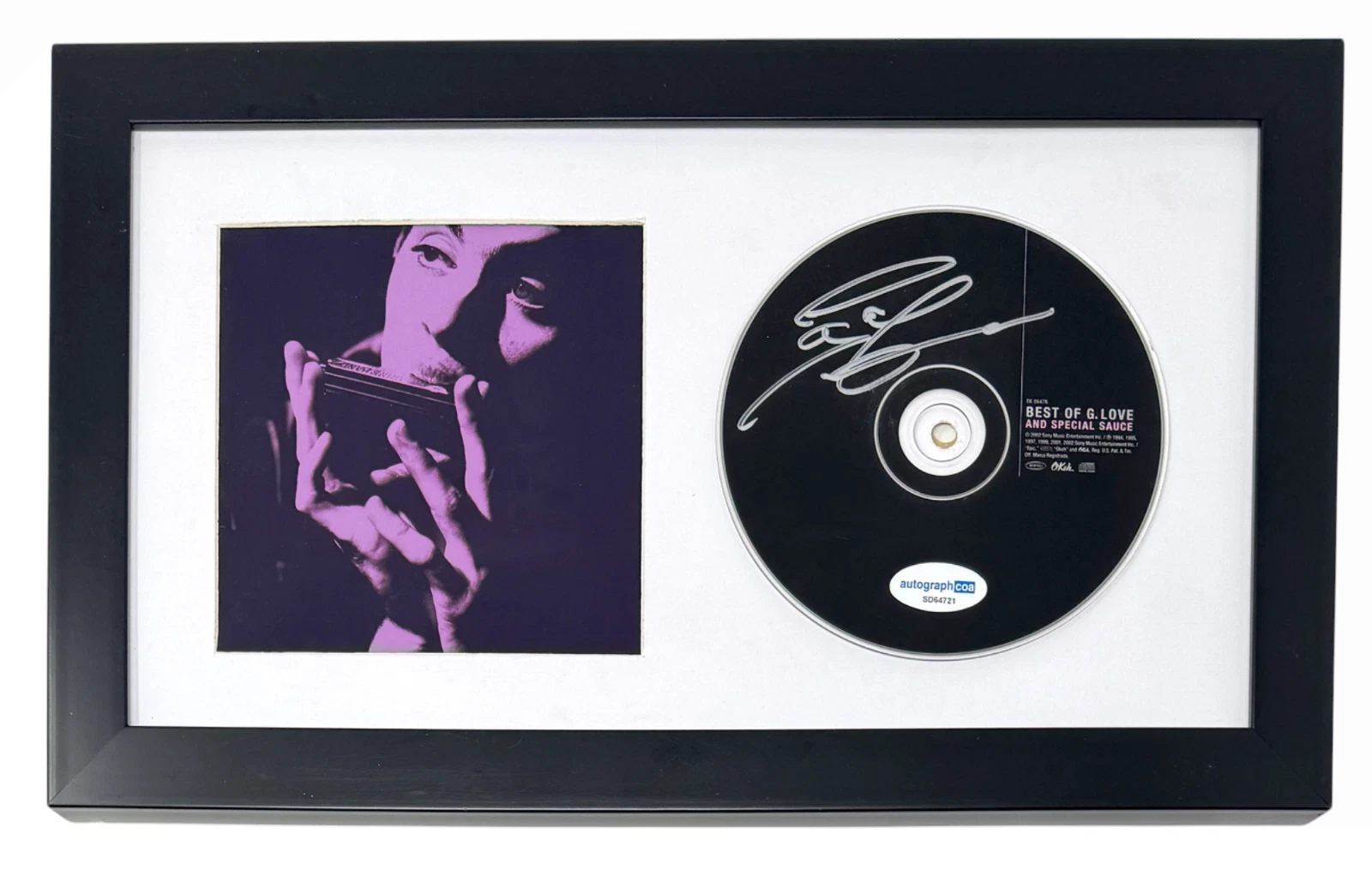 G. Love Signed Autograph The Best of G. Love and Special Sauce CD Framed ACOA