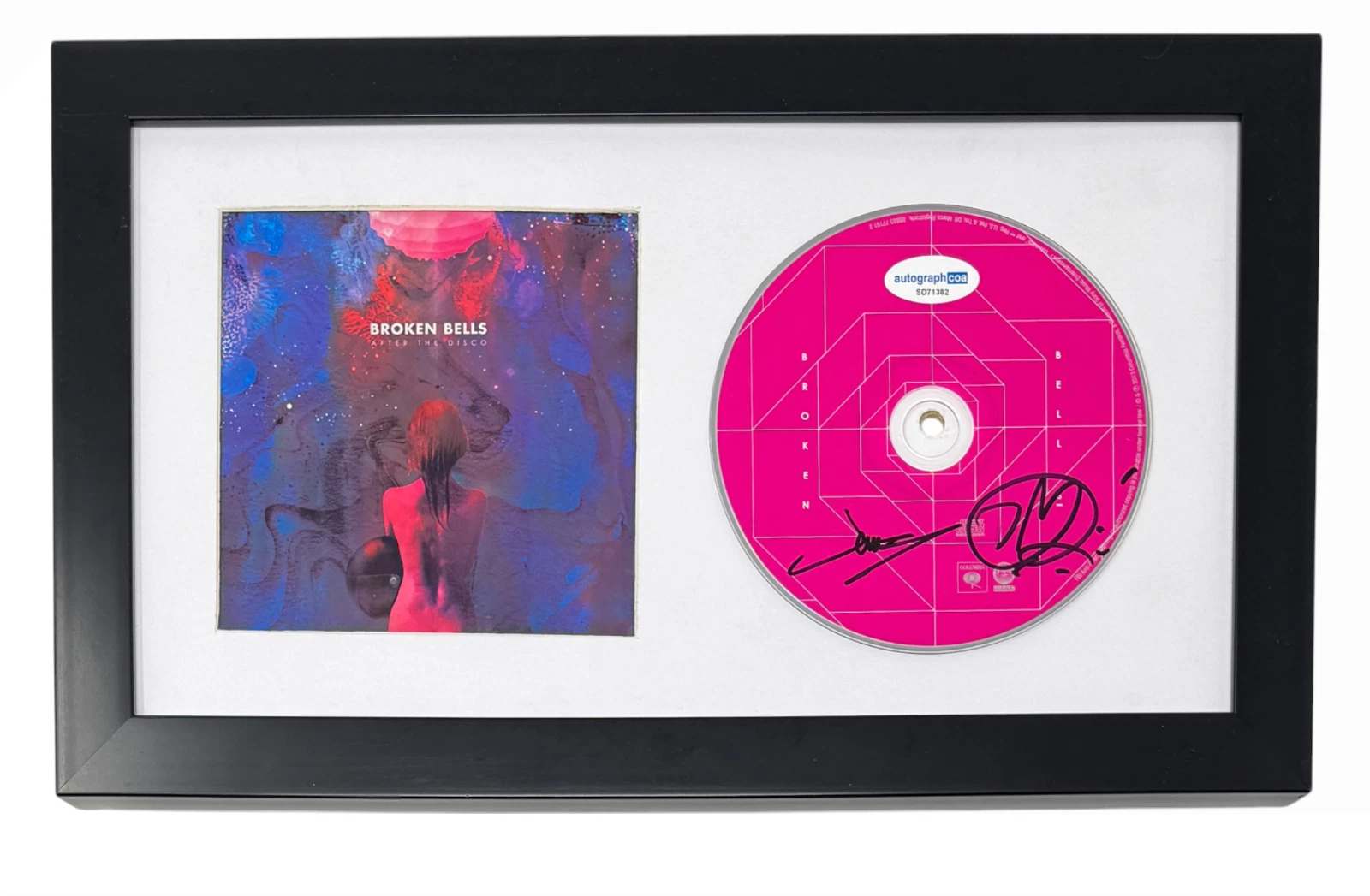 Broken Bells Signed After The Disco CD Framed James Mercer The Shins ACOA