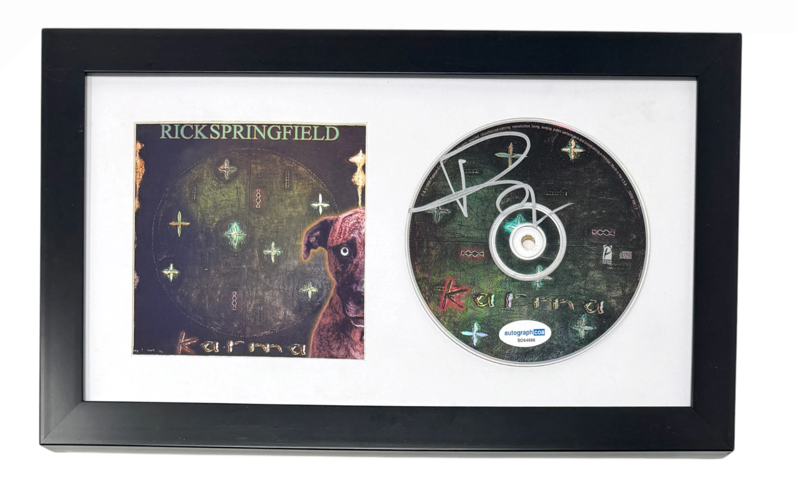 Rick Springfield Signed Autograph 'Karma' CD Framed Matted Display ACOA COA