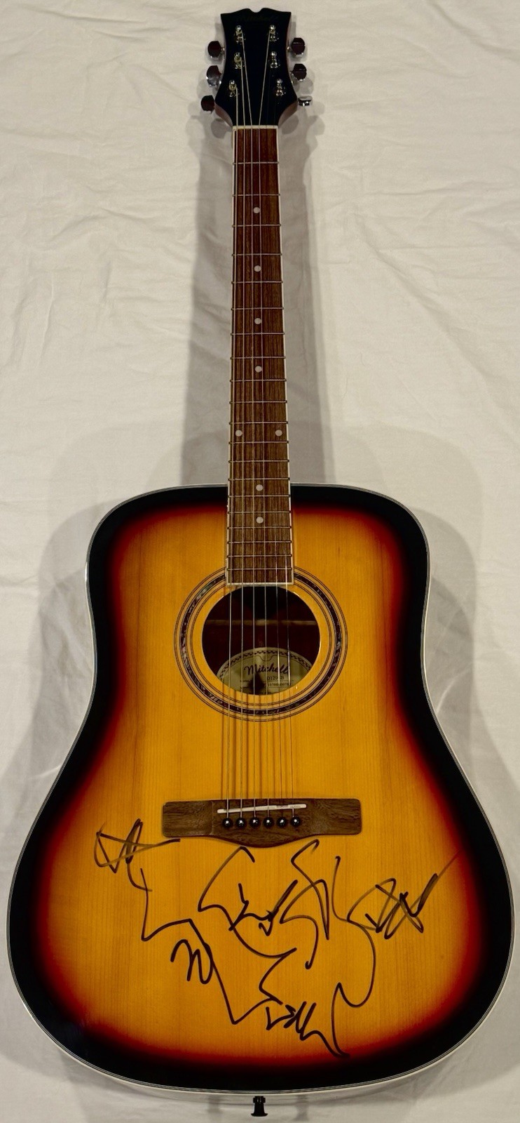 Dave Matthews Signed Acoustic Guitar With Sketch By Him Dave PSA/DNA COA Rare