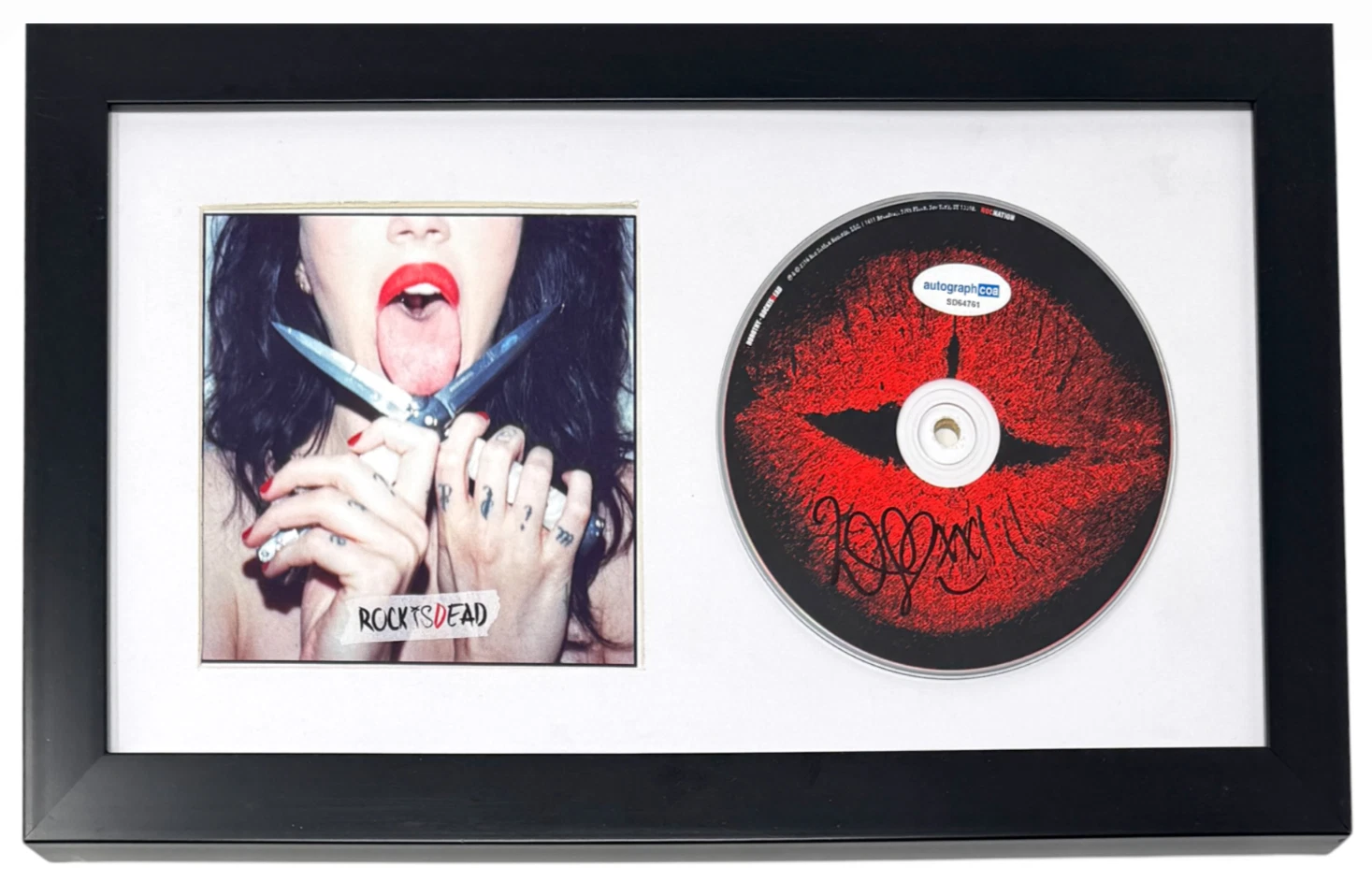 DOROTHY MARTIN Signed Dorothy Band ROCKISDEAD CD Framed Autograph  ACOA