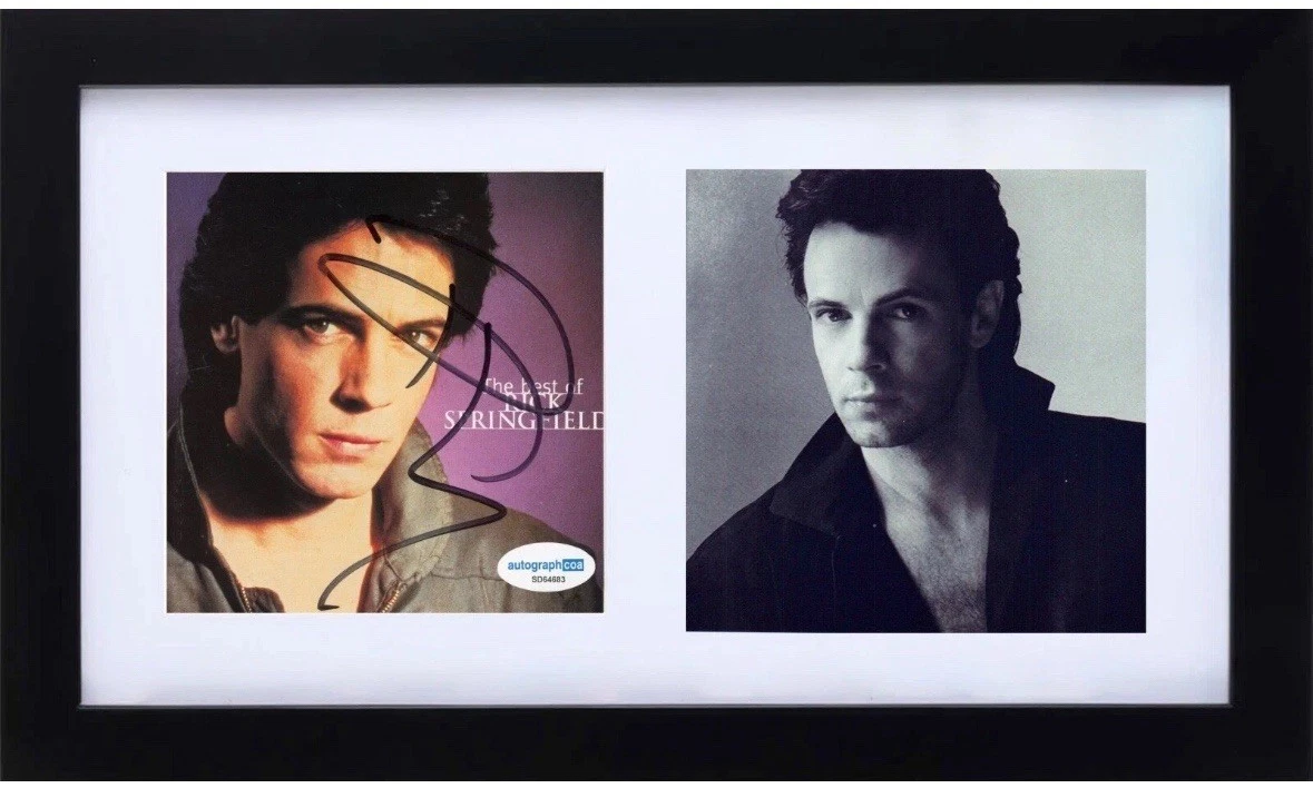 Rick Springfield Signed Autograph 'The Best Of' CD Cover Framed Display ACOA COA