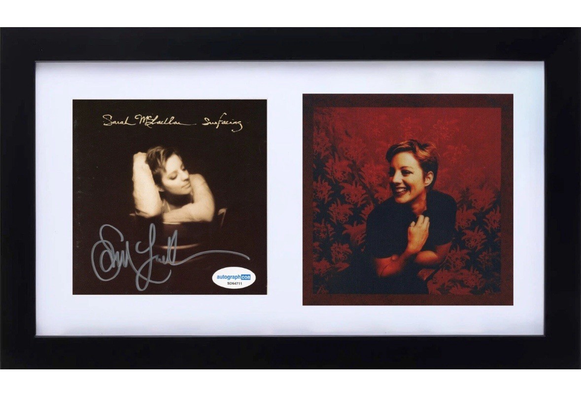 Sarah McLachlan Signed Autograph Surfacing CD Cover Framed Display ACOA COA