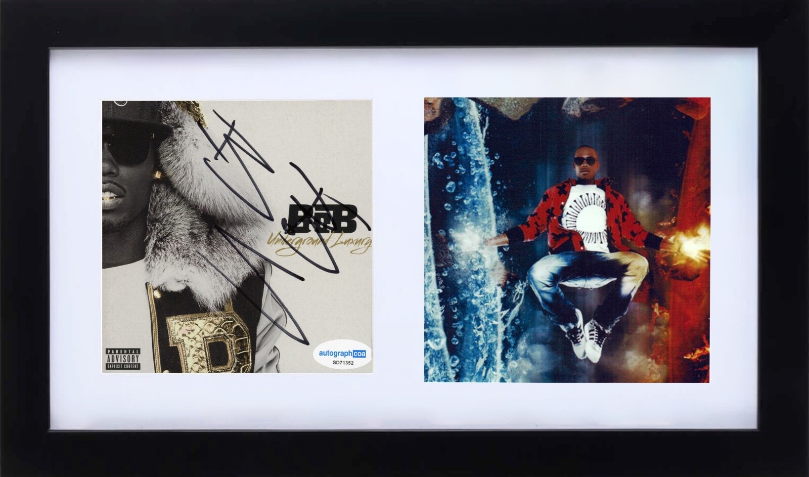 B.o.B Signed Autograph Underground Luxury CD Cover Framed Rapper Bobby Ray ACOA