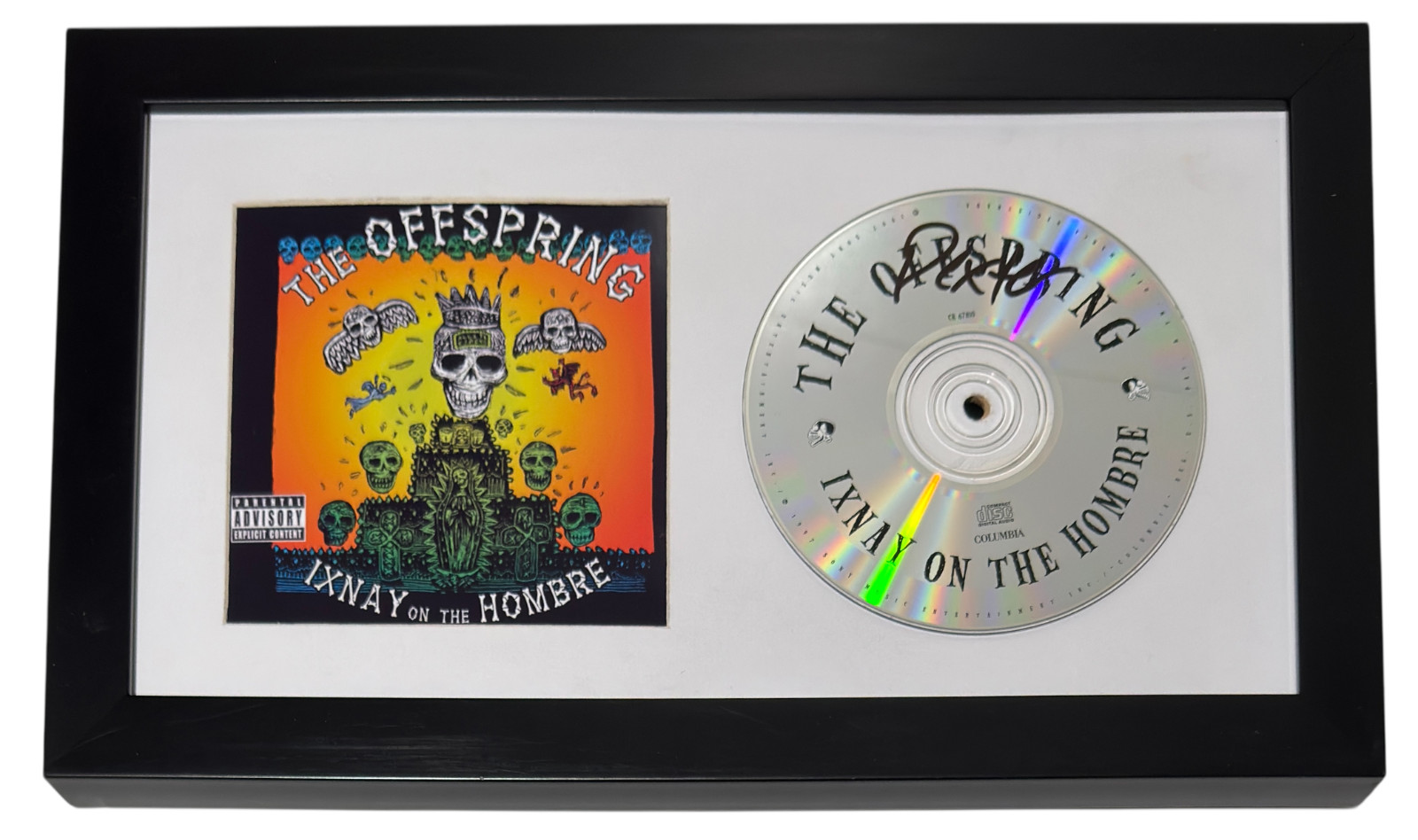 Dexter Holland The Offspring Signed Ixnay on the Hombre CD Framed Autograph BAS
