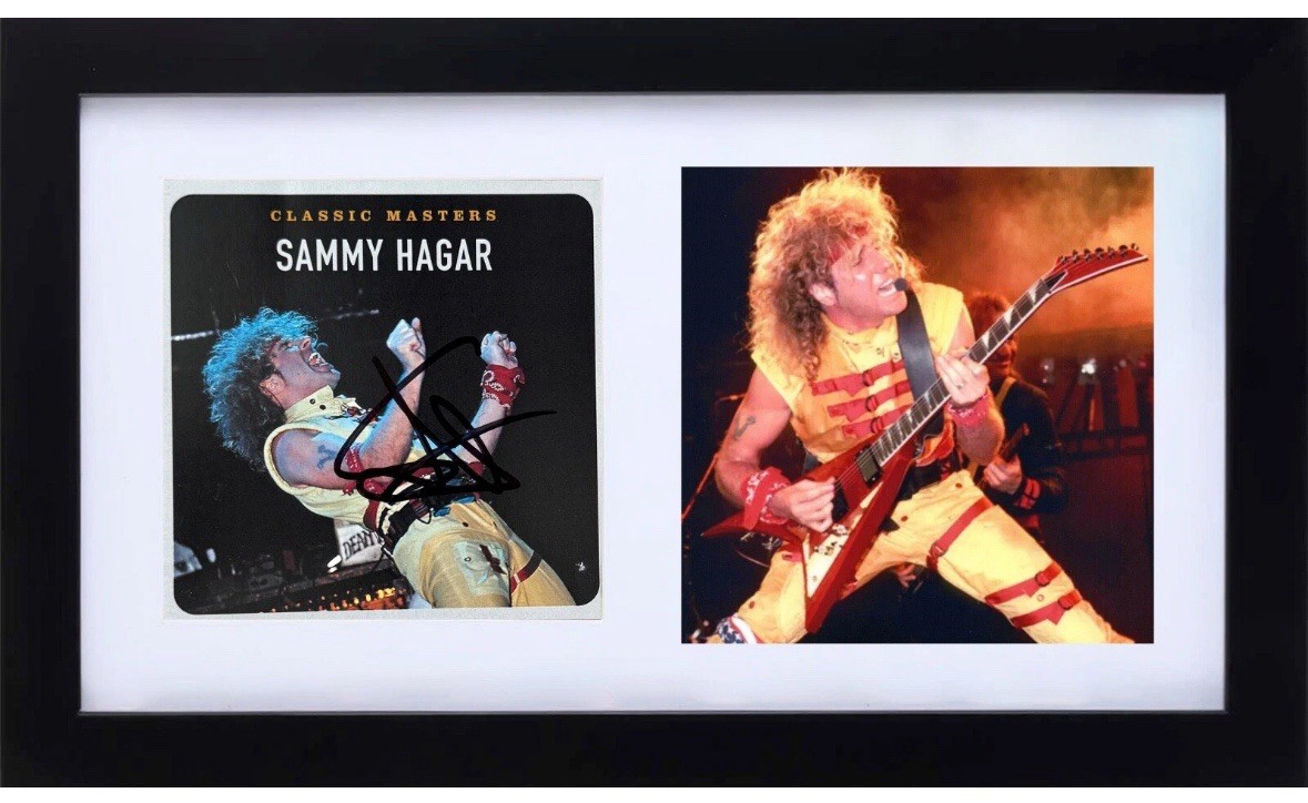 Sammy Hagar Signed Autograph Classic Masters CD Cover Framed Van Halen Beckett