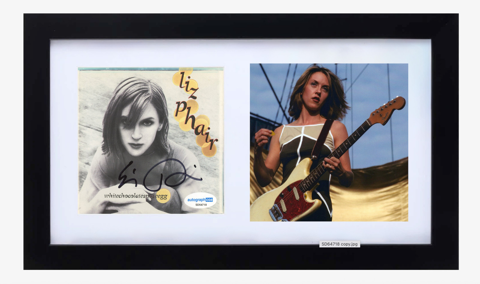 Liz Phair Signed Autograph Whitechocolatespaceegg CD Cover Framed Display ACOA