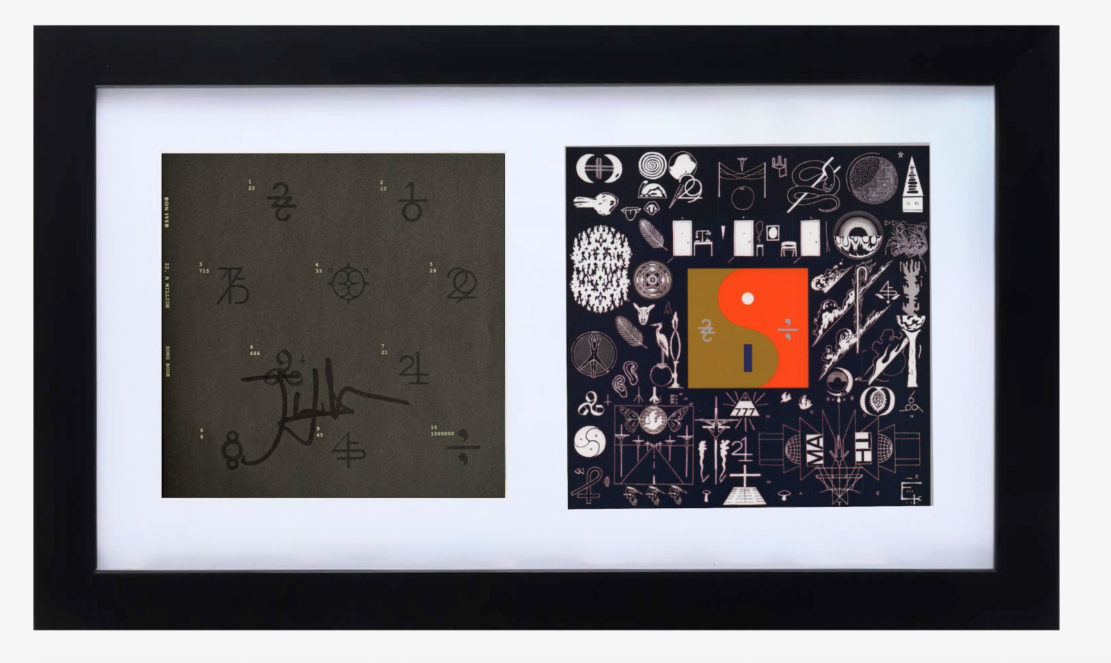 Bon Iver Signed Autograph 22, A Million CD Cover Framed Justin Vernon Beckett