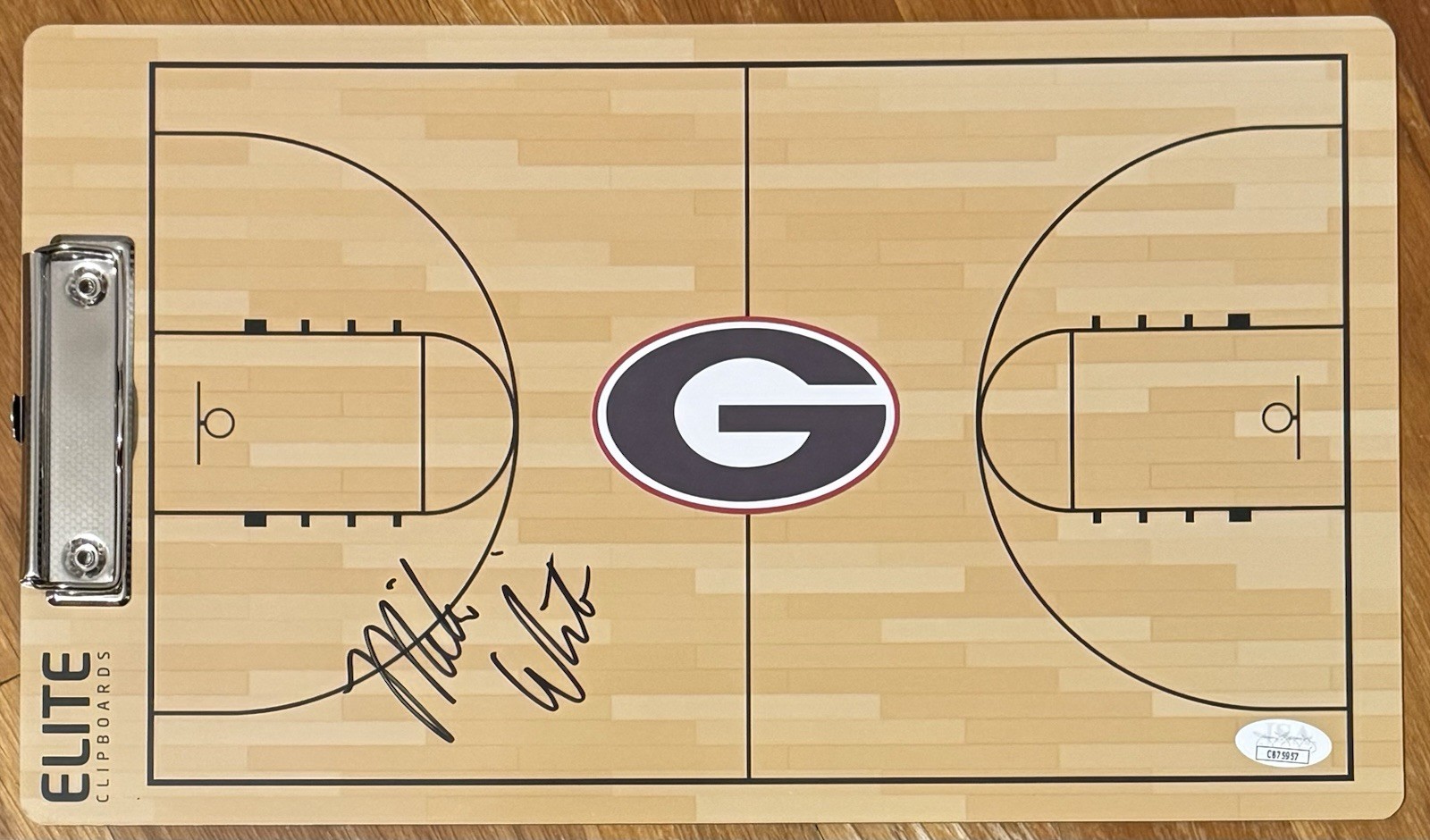 Mike White Signed Autographed Georgia Bulldogs Coaches Clipboard JSA COA