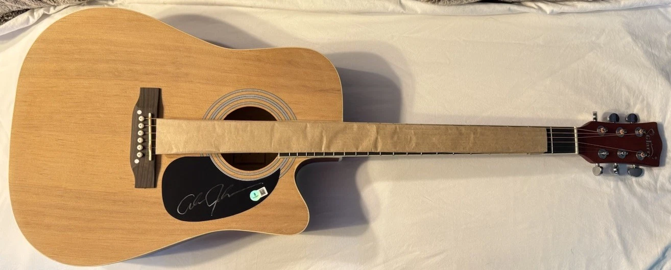 ALAN JACKSON SIGNED F/S ACOUSTIC GUITAR COUNTRY AUTOGRAPHED BECKETT GOOD TIME