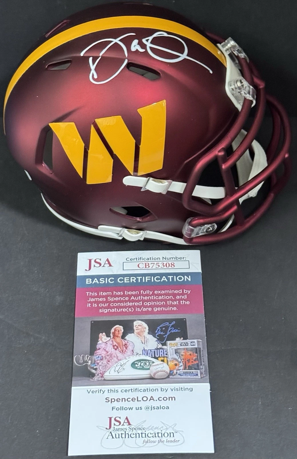 Dan Quinn Signed Autographed Washington Commanders Mini Helmet PSA/DNA