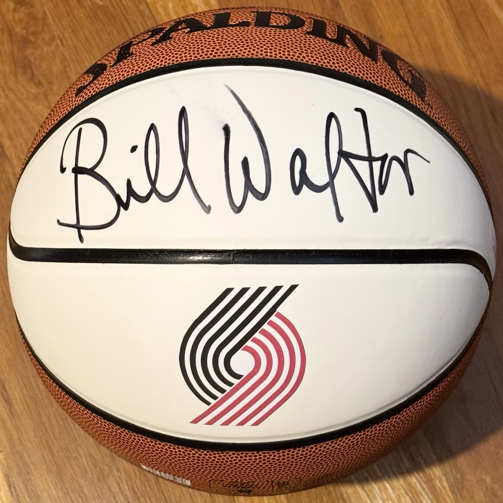 Bill Walton Signed Autographed Portland Trail Blazers White Panel Basketball JSA
