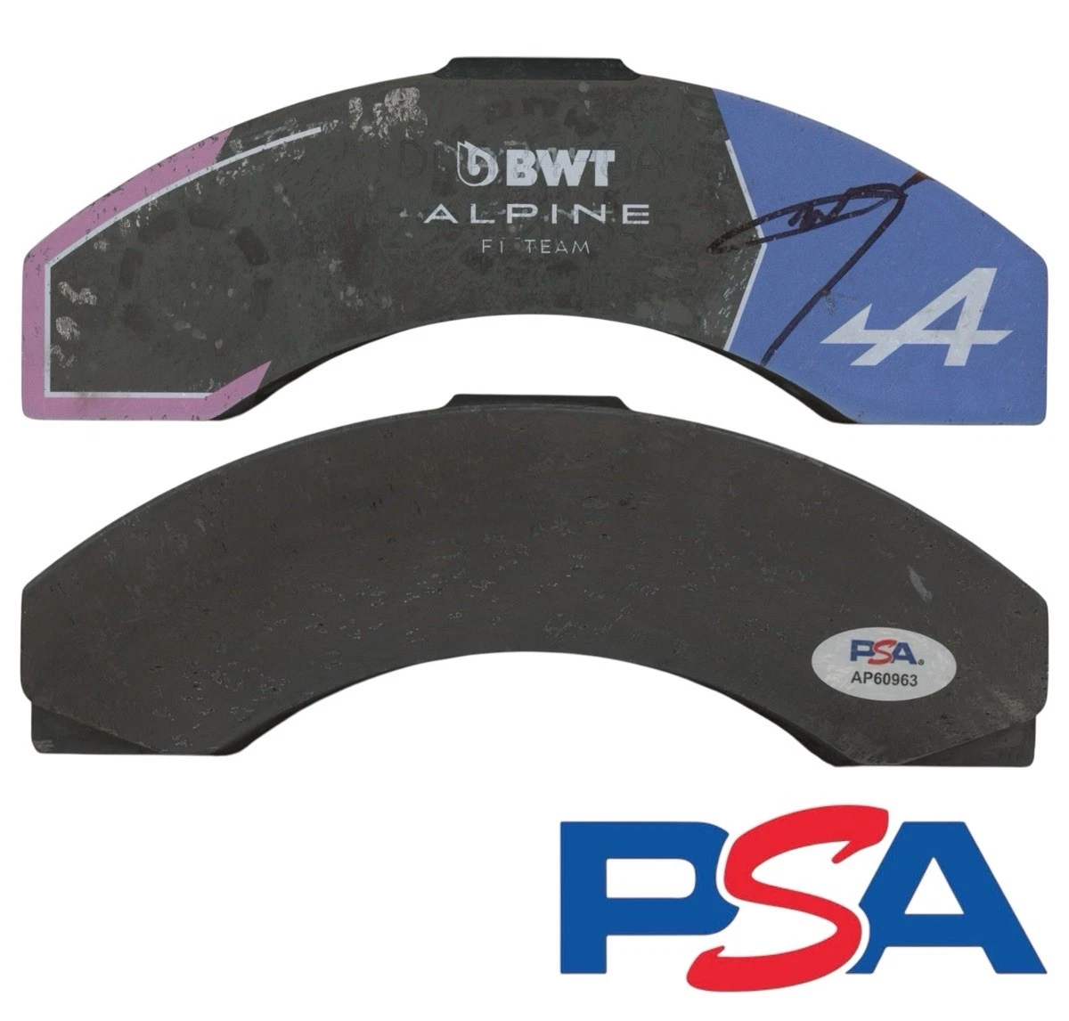 Pierre Gasly Signed F1 Grand Prix Race Used Break Pad BWT Alpine #10 PSA AUTO