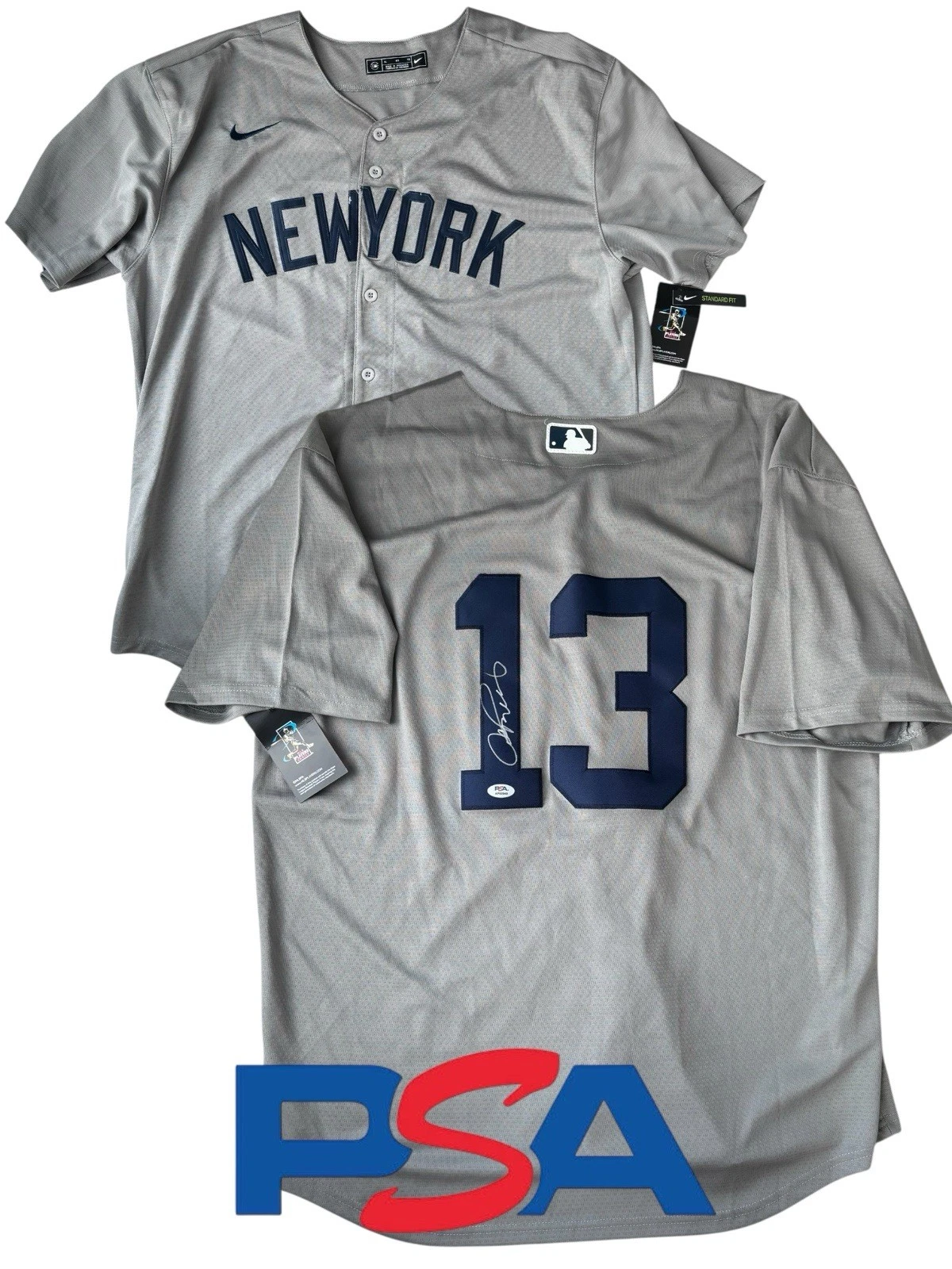 Alex Rodriguez Signed Autographed New York Yankees #13 Jersey PSA AUTO
