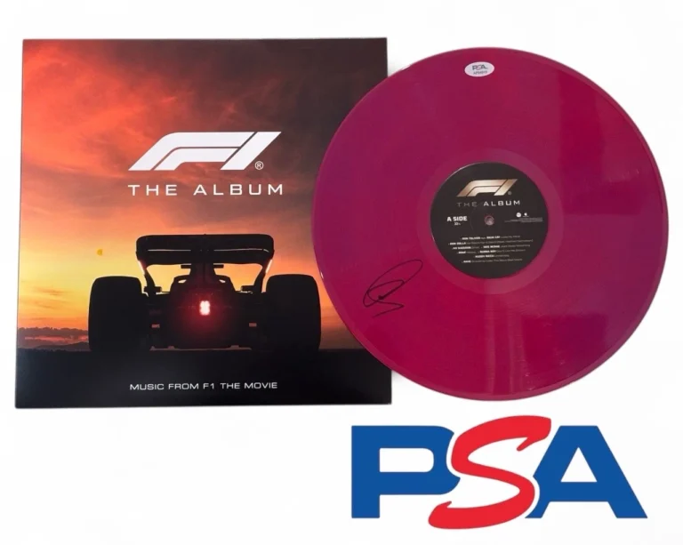 Lewis Hamilton Signed 2025 F1 The Movie Vinyl Disc Record Album PSA LOA AUTO #44
