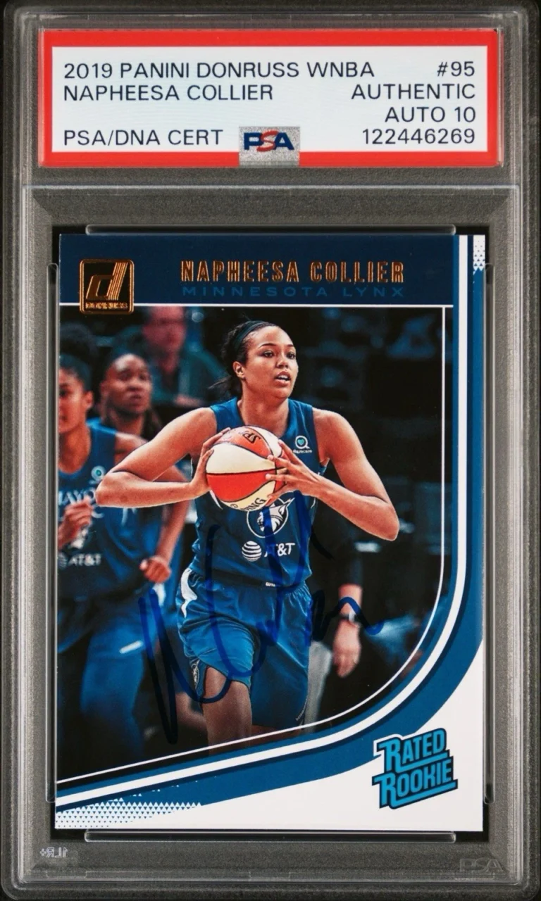 2019 Panini Donruss WNBA #95 Napheesa Collier Signed Rookie Card PSA GEM 10 AUTO