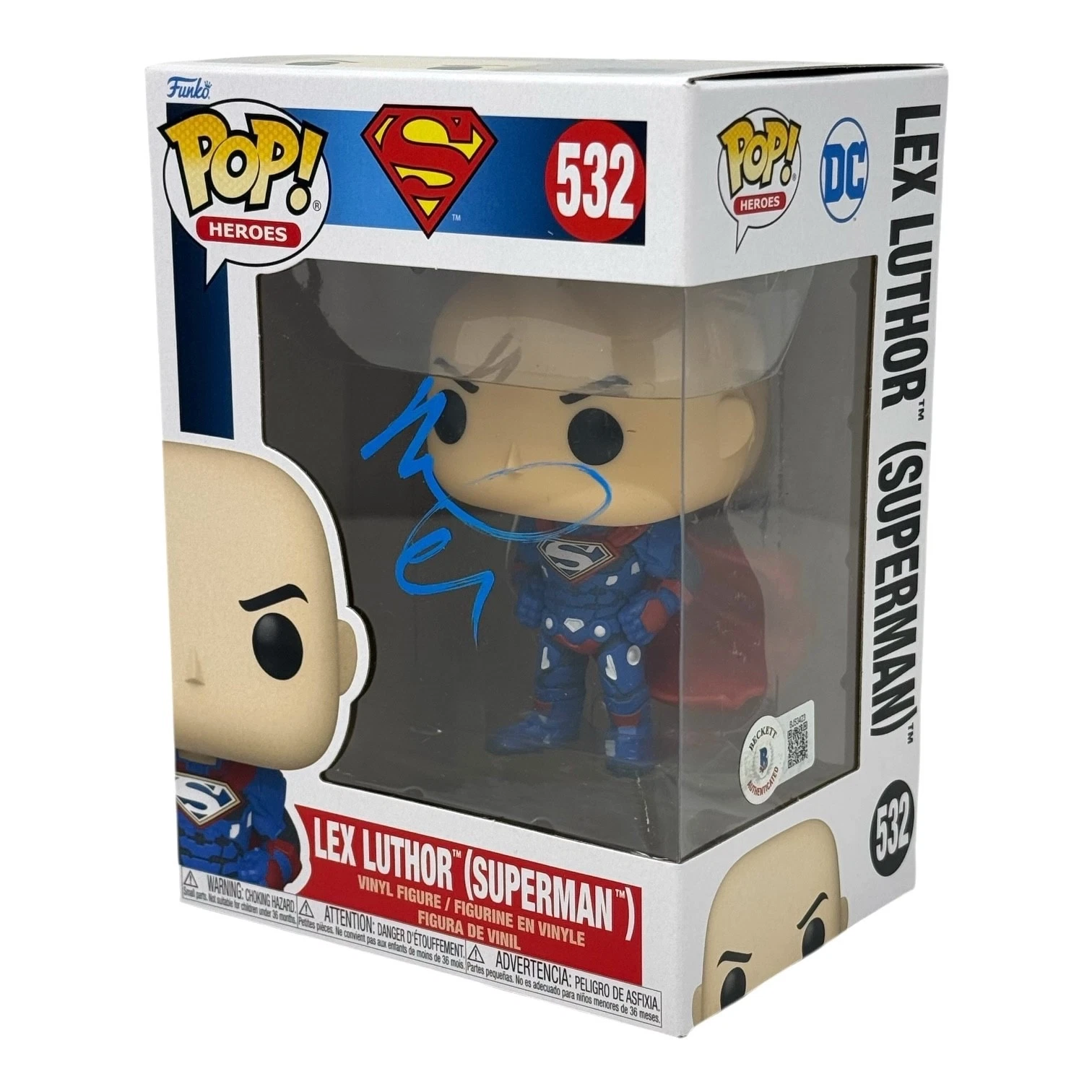 Michael Rosenbaum Signed Lex Luthor Funko Pop Smallville Autograph Beckett COA