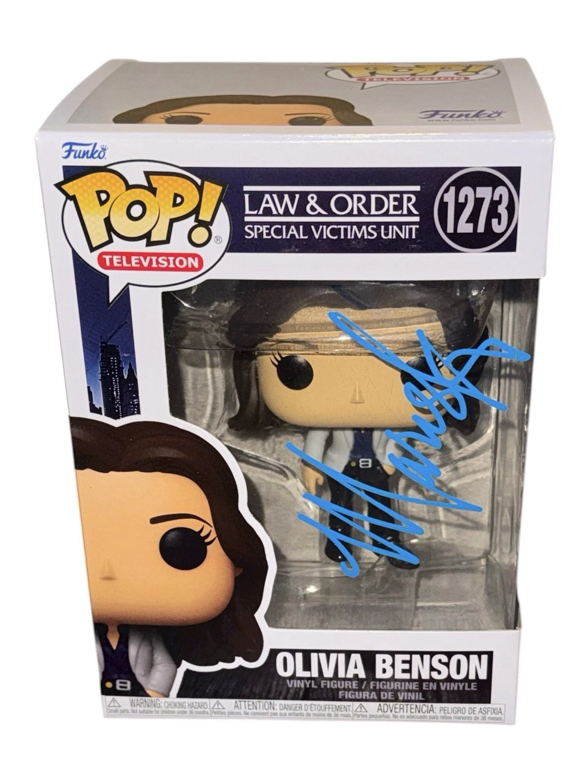 Mariska Hargitay Signed Law & Order: SVU Olivia Benson Funko Pop #1273 BAS COA