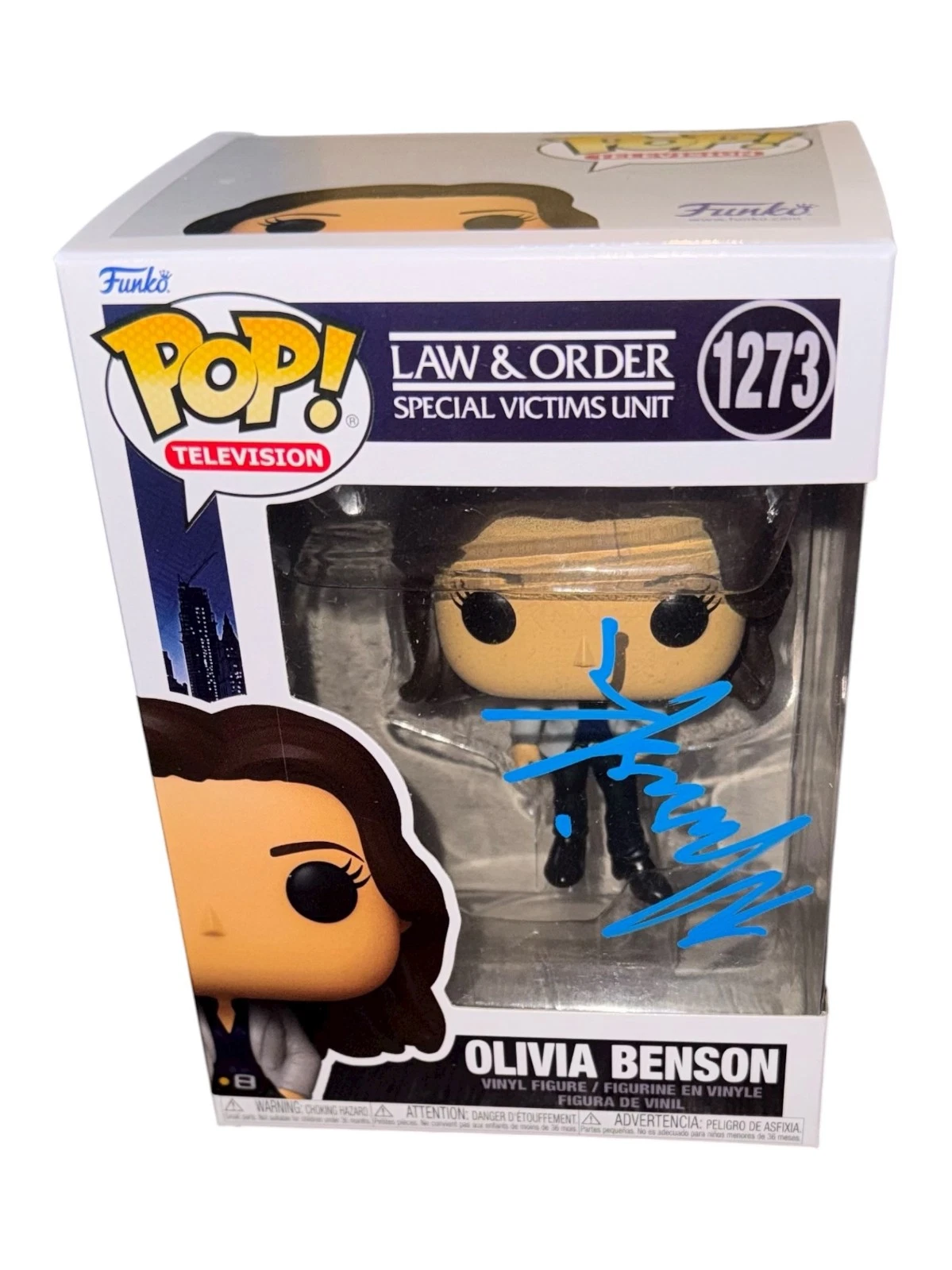Mariska Hargitay Signed Law & Order Olivia Benson Funko Pop Autograph Beckett