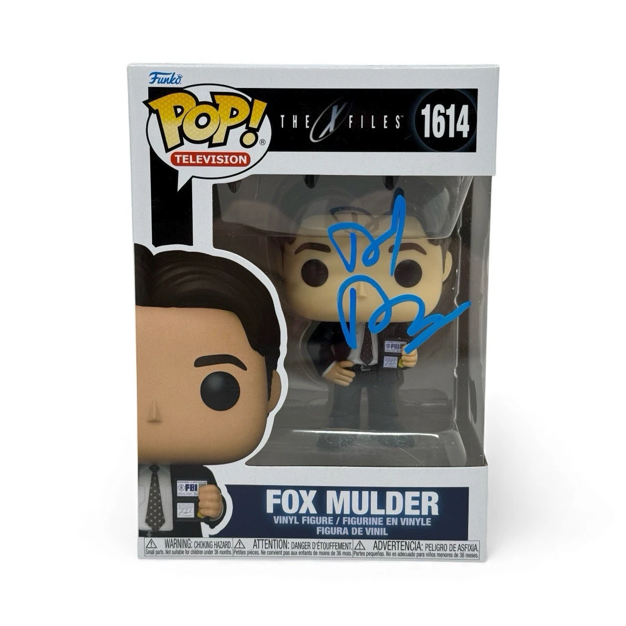 David Duchovny Signed The X-Files Fox Mulder Funko Pop 1614 Autograph Beckett