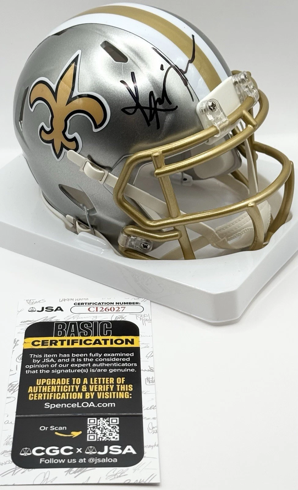 Kevin James Signed Autographed New Orleans Saints Mini Helmet JSA COA