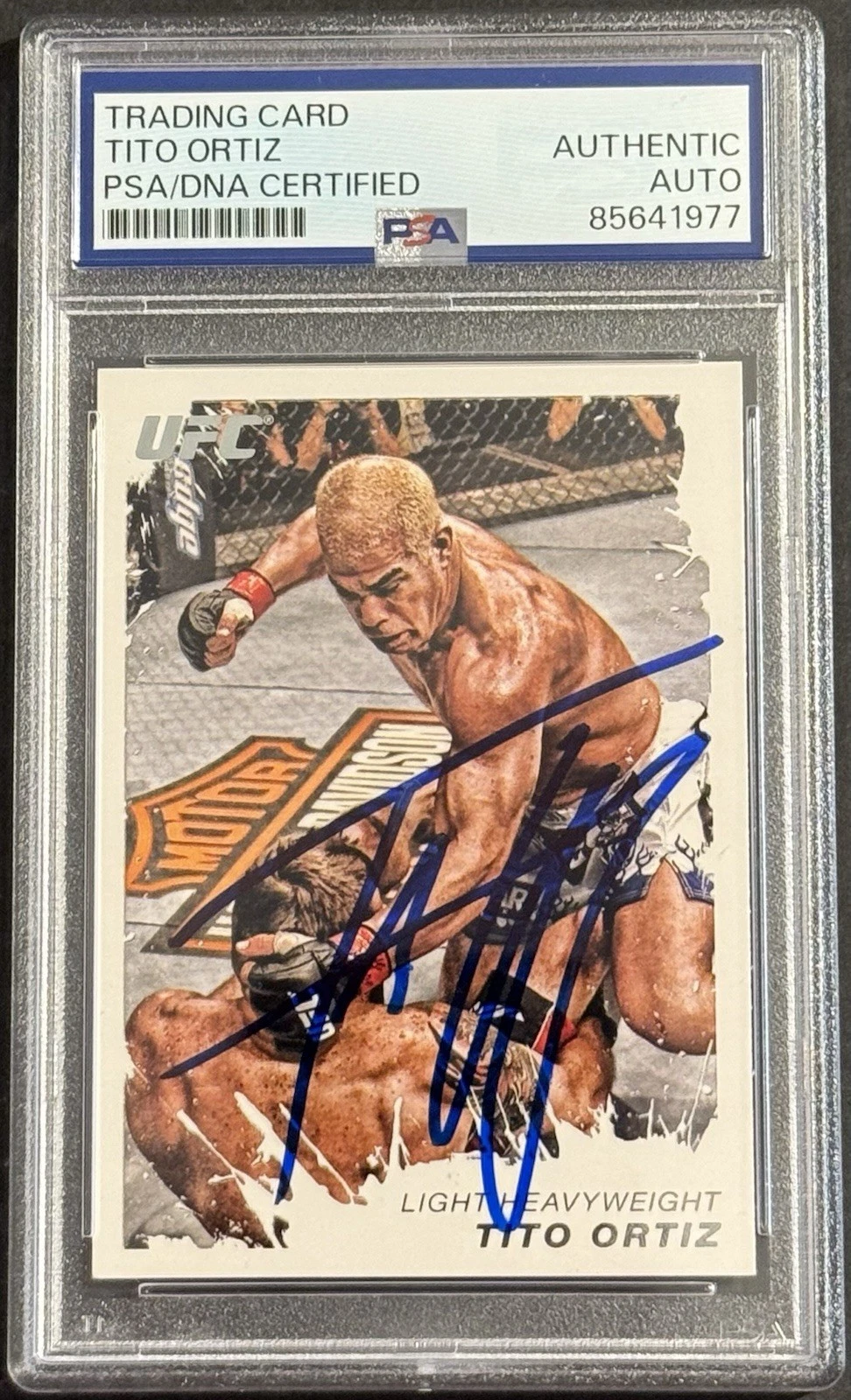Tito Ortiz Signed Autographed 2011 Topps Moment Of Truth UFC Card PSA/DNA Slab