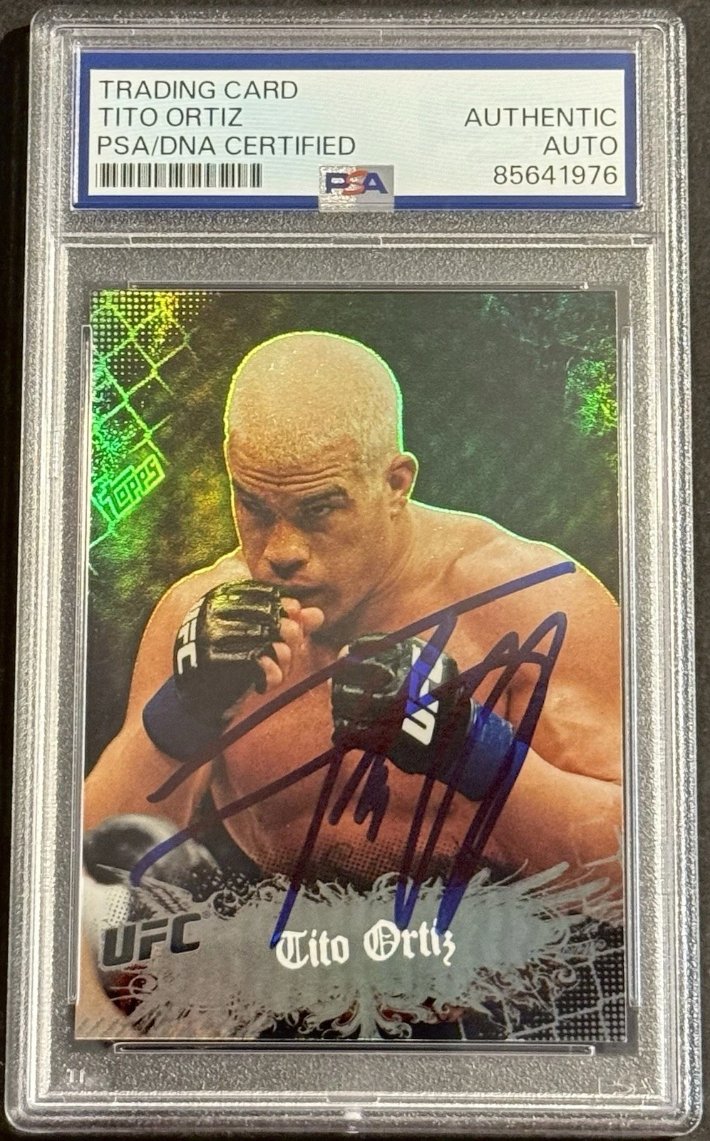 Tito Ortiz Signed Autographed 2010 Topps Main Event UFC Card PSA/DNA Slabbed