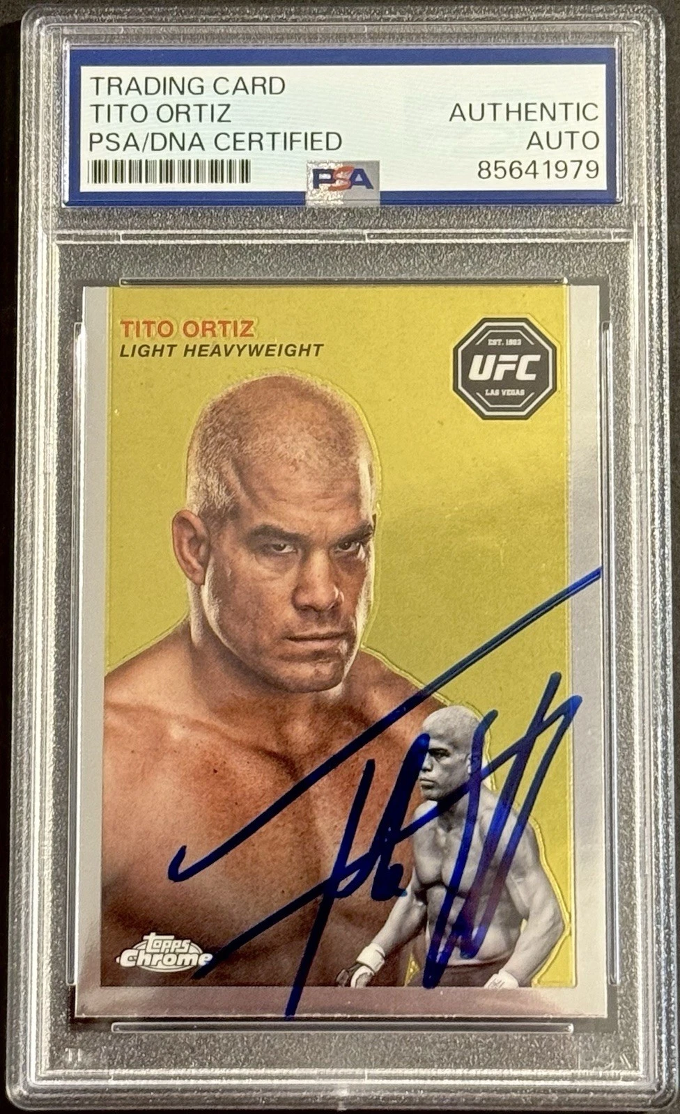 Tito Ortiz Signed Autographed 2024 Topps Chrome UFC Card PSA/DNA Slabbed