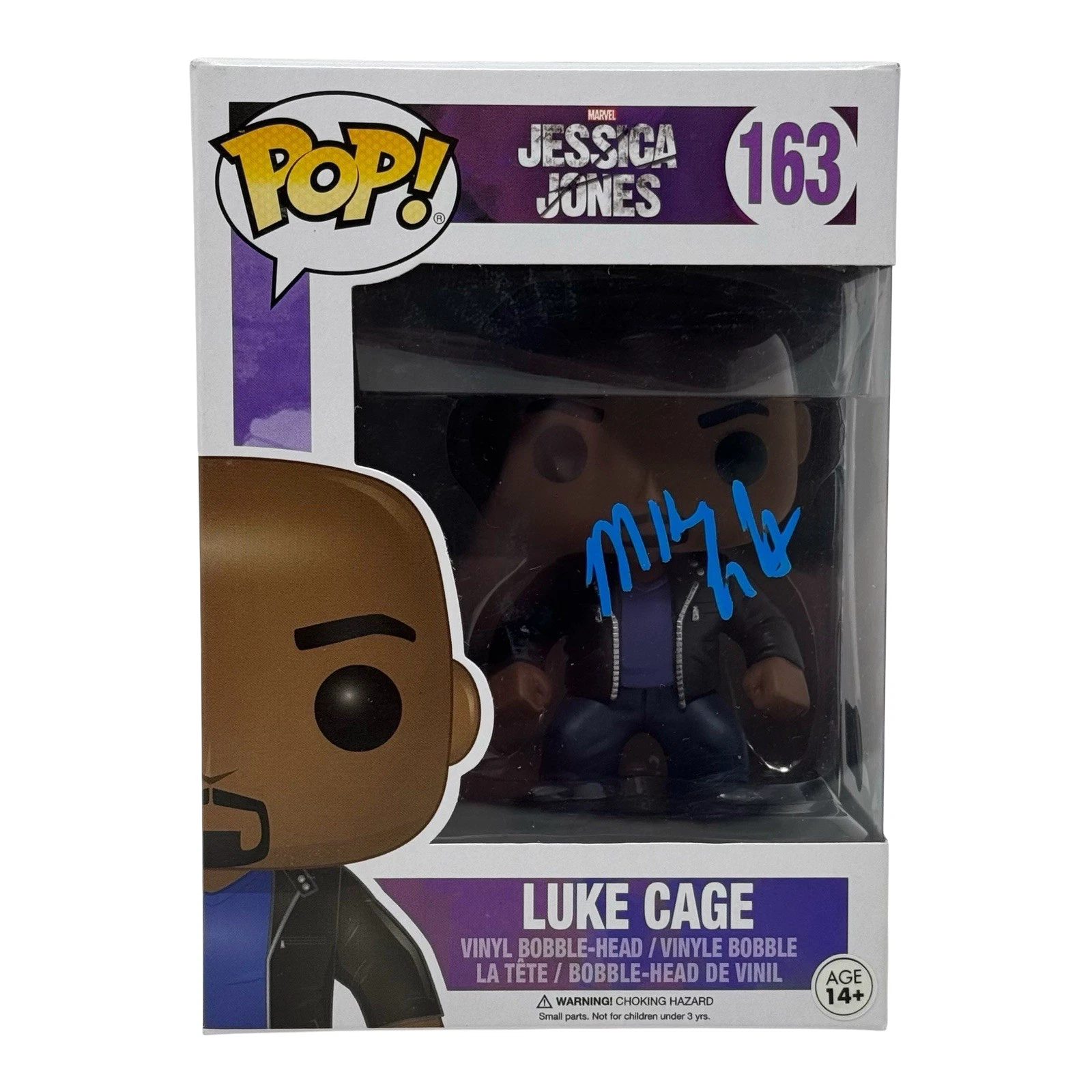 Mike Colter Signed Marvel Jessica Jones Luke Cage Funko Pop Autograph Beckett
