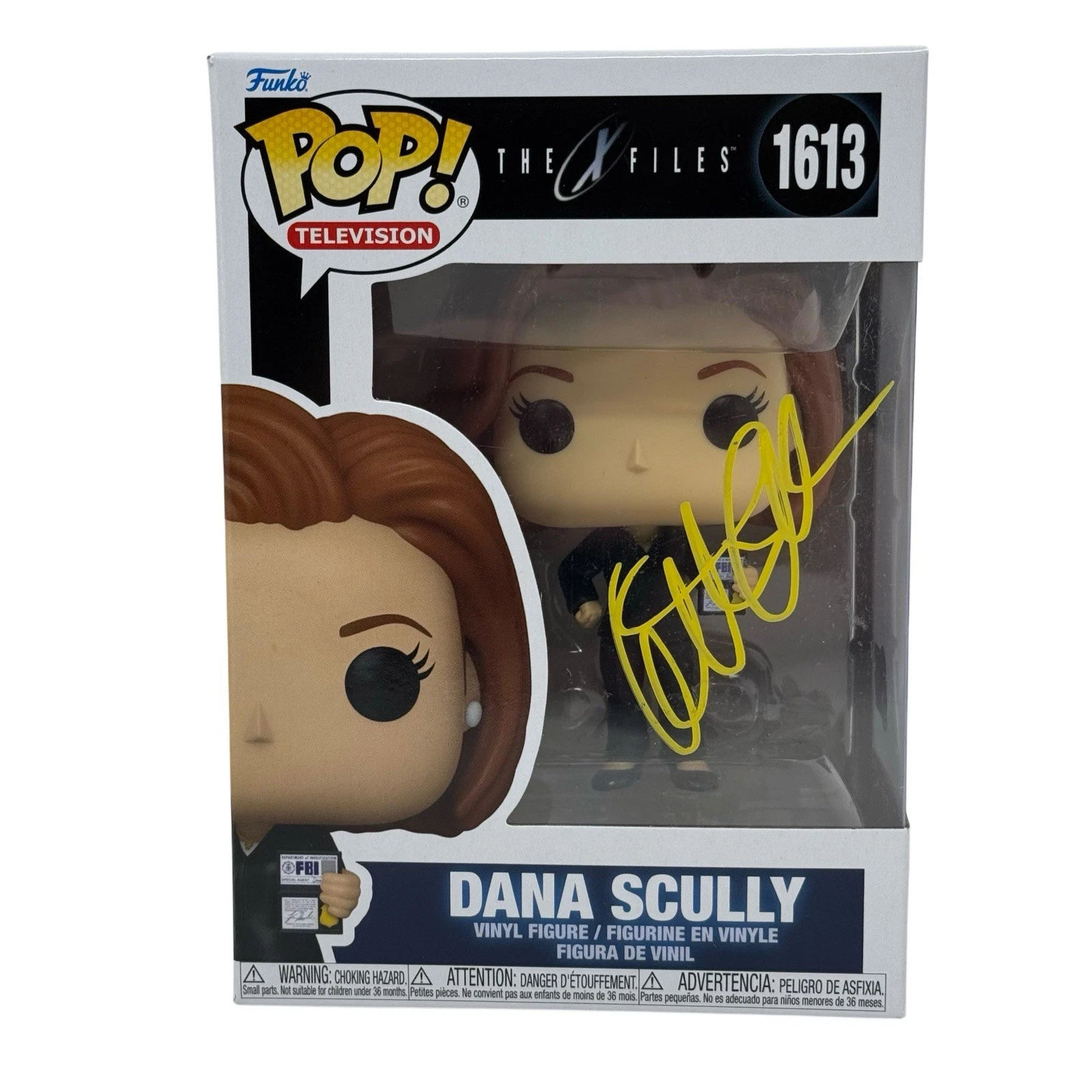 Gillian Anderson Signed The X-Files Dana Scully Funko Pop 1613 Autograph BAS COA