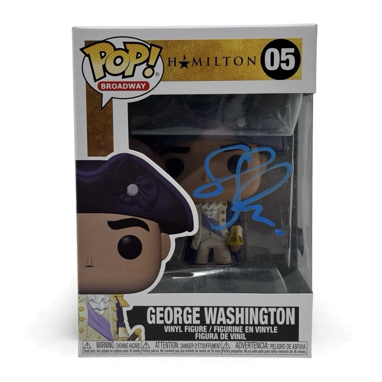 Christopher Jackson Signed Hamilton George Washington Funko Pop #05 Beckett COA